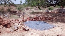 Soak Pits near Bore-well