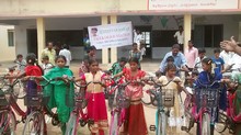 Bicycles to school children